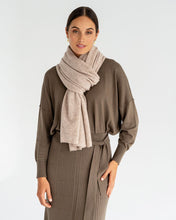Load image into Gallery viewer, Cashmere Travel Wrap - Light Brown