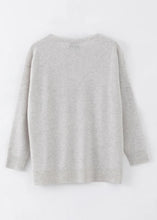 Load image into Gallery viewer, AC N184W Hi Low Slouch Crew Knit - Shell Lead