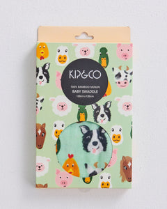 Swaddle Bamboo - Farm Friends