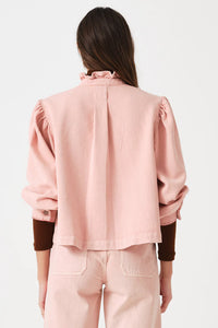 Ziggy Cropped Jacket - Peony Pink