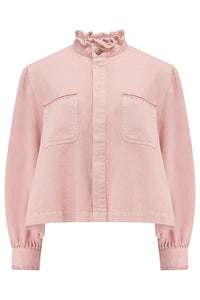 Ziggy Cropped Jacket - Peony Pink