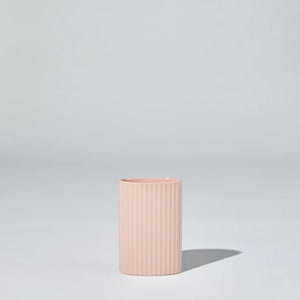 Ripple Oval Vase - Small Icy Pink