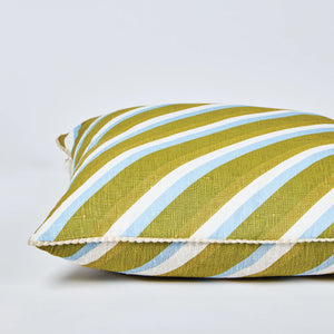 Dina Stripe Khaki 50cm Cushion