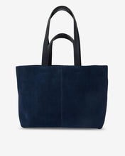 Load image into Gallery viewer, Claudia Open Tote Small - Navy Suede
