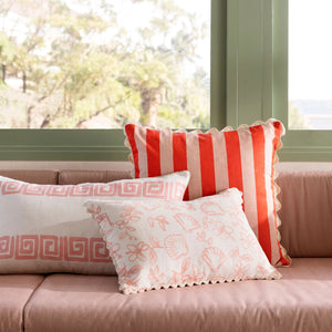 Cushion 60cm - Stripe Red Pink