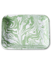 Load image into Gallery viewer, Enamel Baking Dish - Green Marble