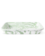 Load image into Gallery viewer, Enamel Baking Dish - Green Marble