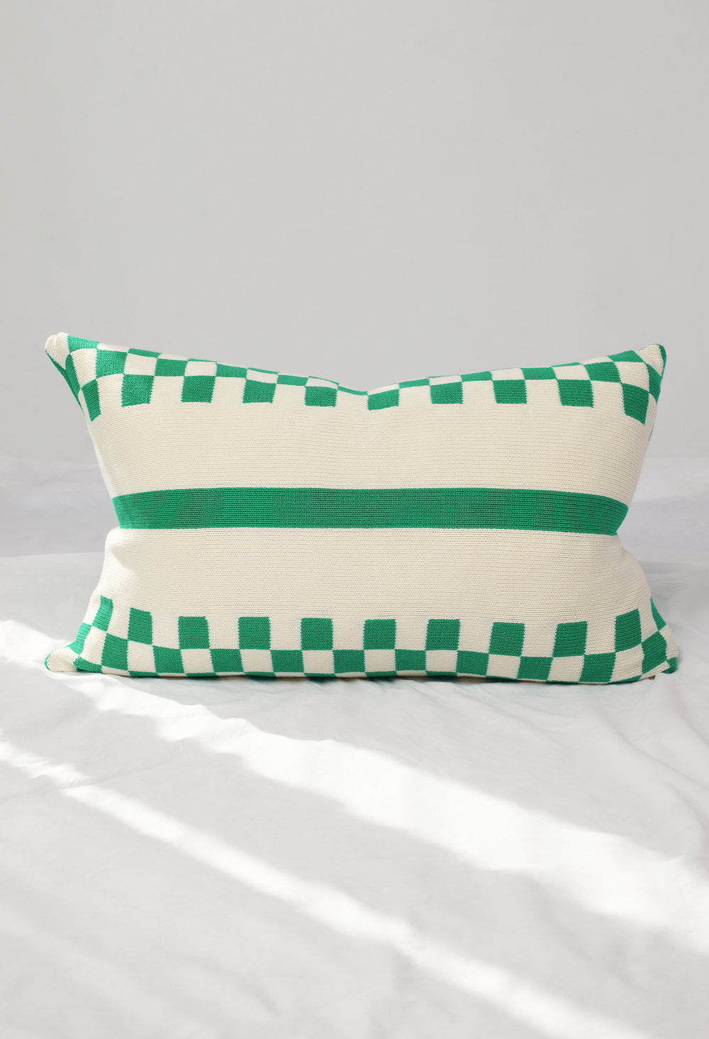 Knitted Cushion Green - Bonnie