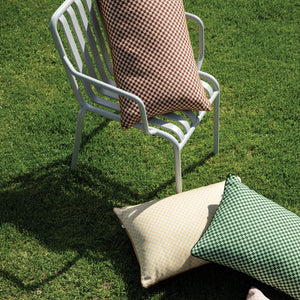 Outdoor Cushion - Tiny Checkers Vanilla 60 x 40cm