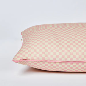 Outdoor Cushion - Tiny Checkers Pink 60 x 40cm