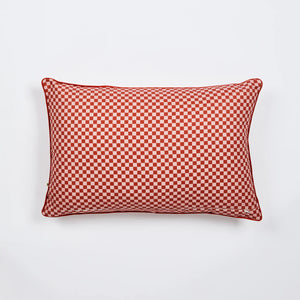 Outdoor Cushion - Tiny Checkers Red 60 x 40cm