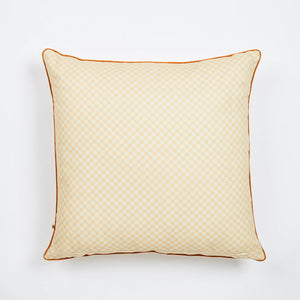 Outdoor Cushion - Tiny Checkers Vanilla 60cm