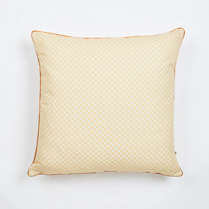 Outdoor Cushion - Tiny Checkers Vanilla 60cm