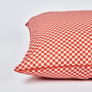 Outdoor Cushion - Tiny Checkers Red 60cm