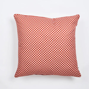 Outdoor Cushion - Tiny Checkers Red 60cm