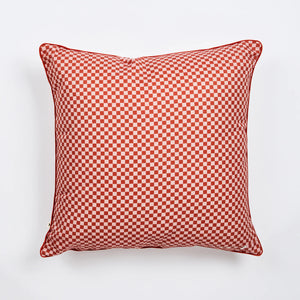 Outdoor Cushion - Tiny Checkers Red 60cm