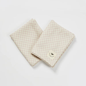 Pillowcase - Tiny Checkers Pink