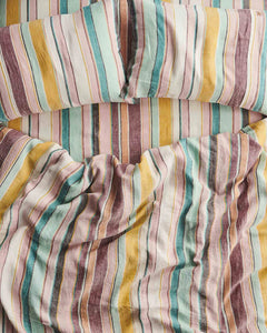 Linen Pillowcase - Hat Trick Woven Strip (Setof2)