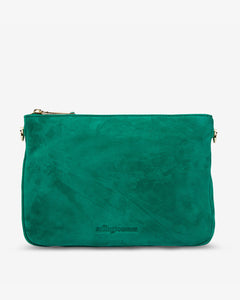 Samantha Crossbody - Emerald Suede