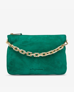 Samantha Crossbody - Emerald Suede