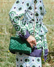 Load image into Gallery viewer, Sarah Crossbody - Emerald Suede