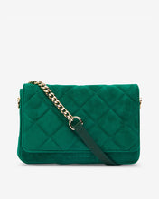 Load image into Gallery viewer, Sarah Crossbody - Emerald Suede
