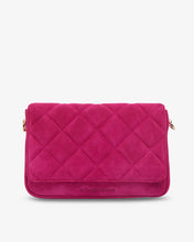 Load image into Gallery viewer, Sarah Crossbody - Hot Pink Suede