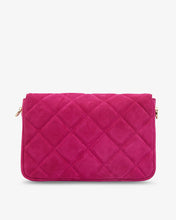 Load image into Gallery viewer, Sarah Crossbody - Hot Pink Suede