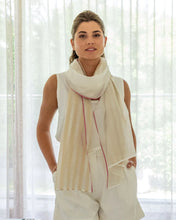 Load image into Gallery viewer, EK Scarf - Taupe Stripe