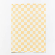 Load image into Gallery viewer, Tea Towel Small checkers - Peach