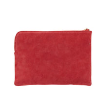 Load image into Gallery viewer, Paige Clutch w/Wristlet - Gingerbread Suede