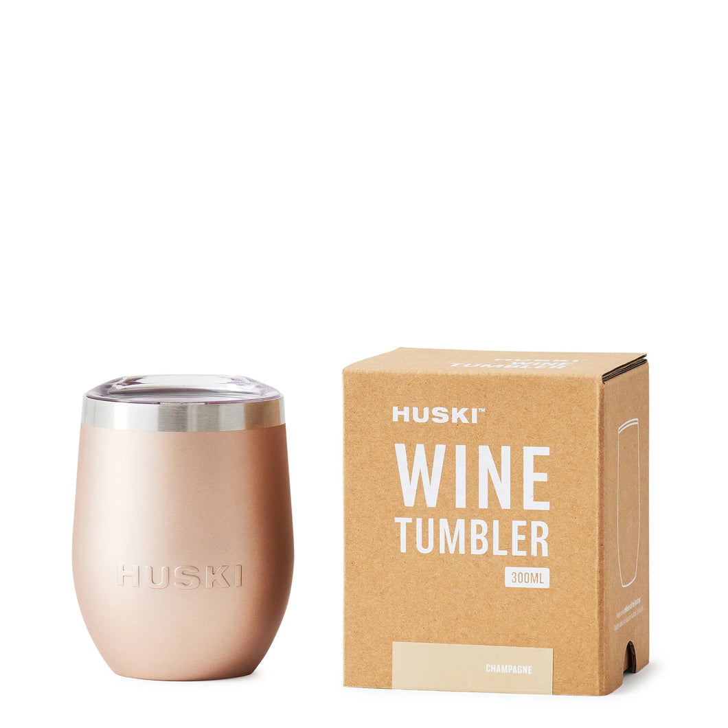 Huski Wine Tumbler  - Champagne colour