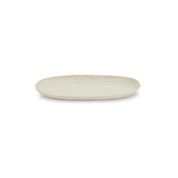 Cloud Oval Plate Medium - Chalk